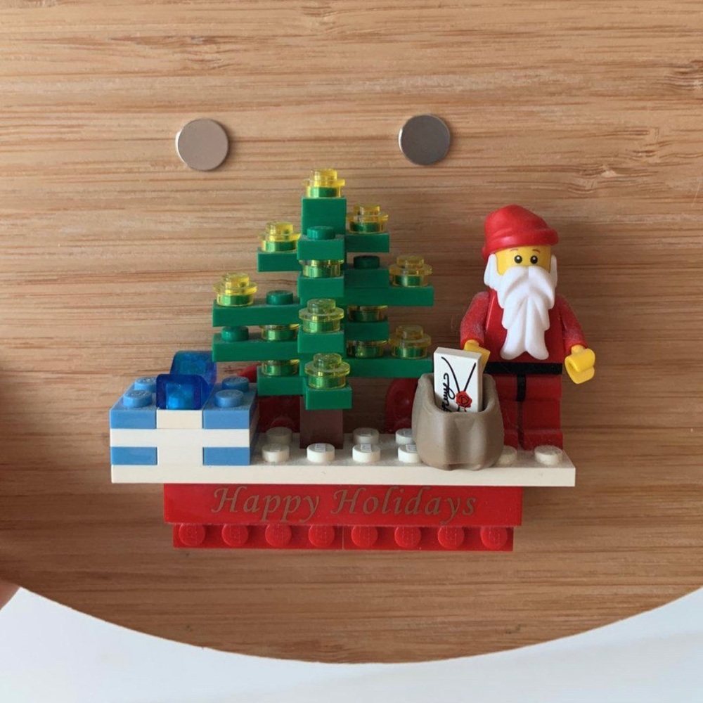 Lego Happy Holidays Magnet